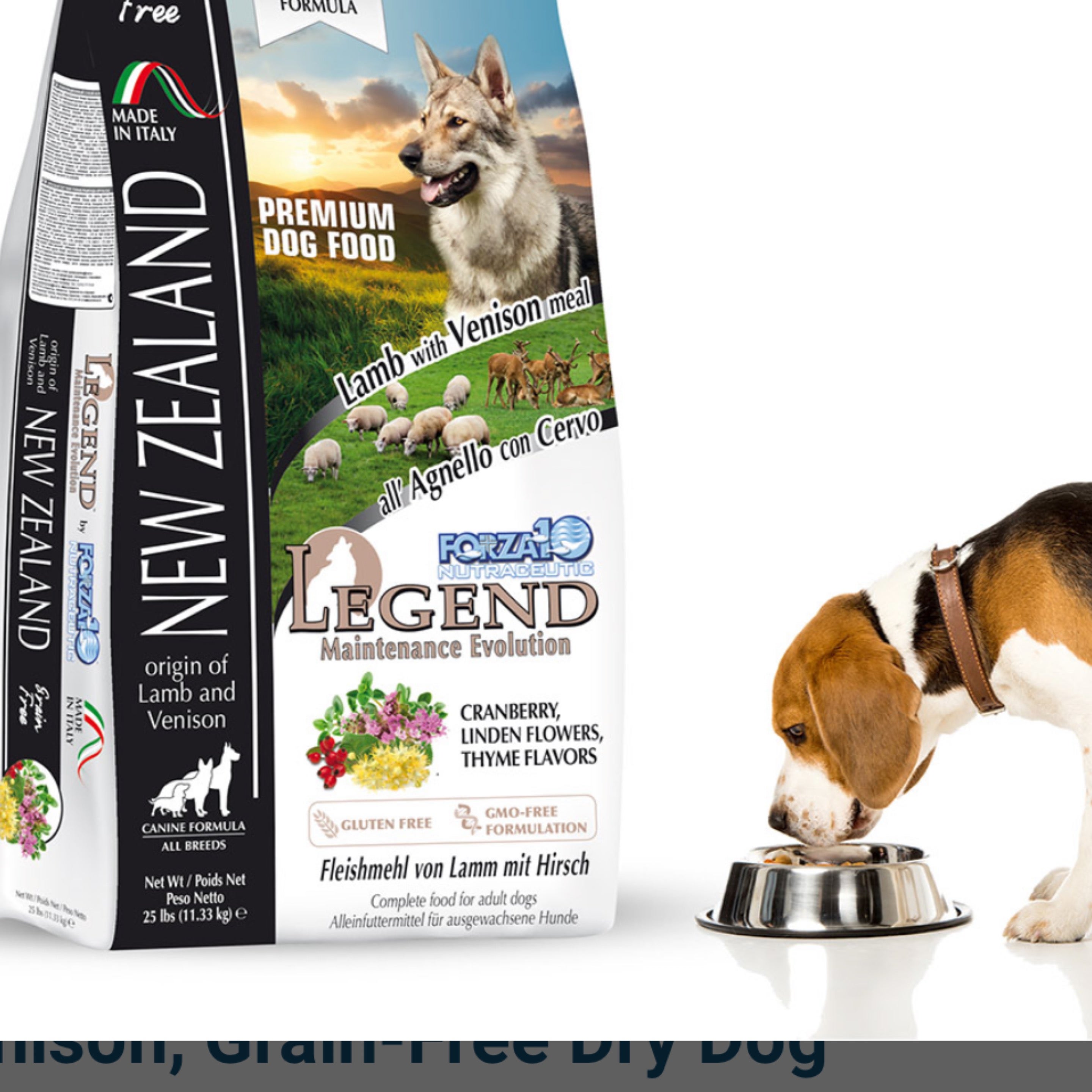 Forza Legend New Zealand Lamb with Venison, Grain-Free Dry Dog