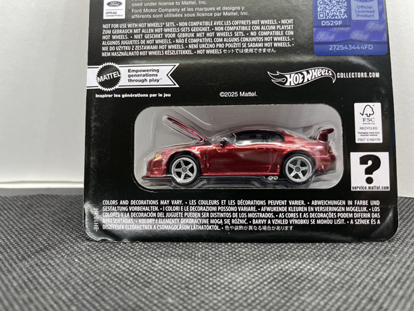 2025 Hot Wheels 2000 Ford Mustang SVT Cobra R RLC Exclusive