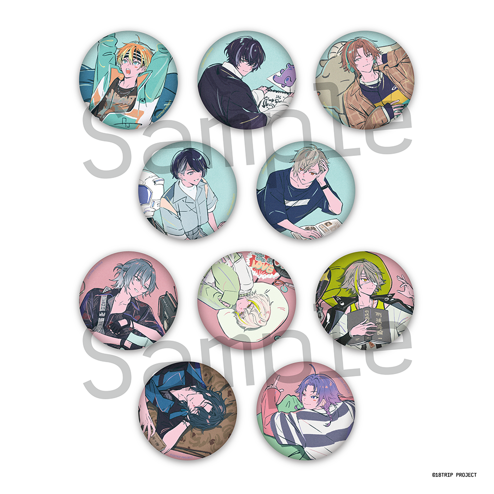 18TRIP エイトリ 久楽間潮 缶バッジ キャラバッジコレクション 昼班