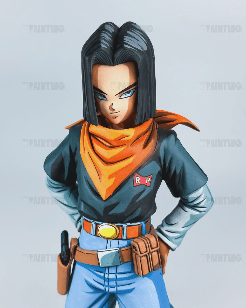 24CM Dragon Ball Z Android 17 & 18 Figure Repaint
