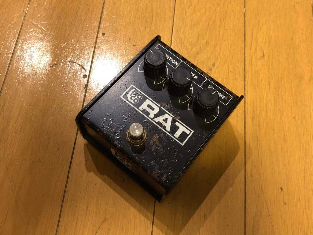 1986年購入、Ploco USA Distortion エフェクター ProCo Sound RAT 1986