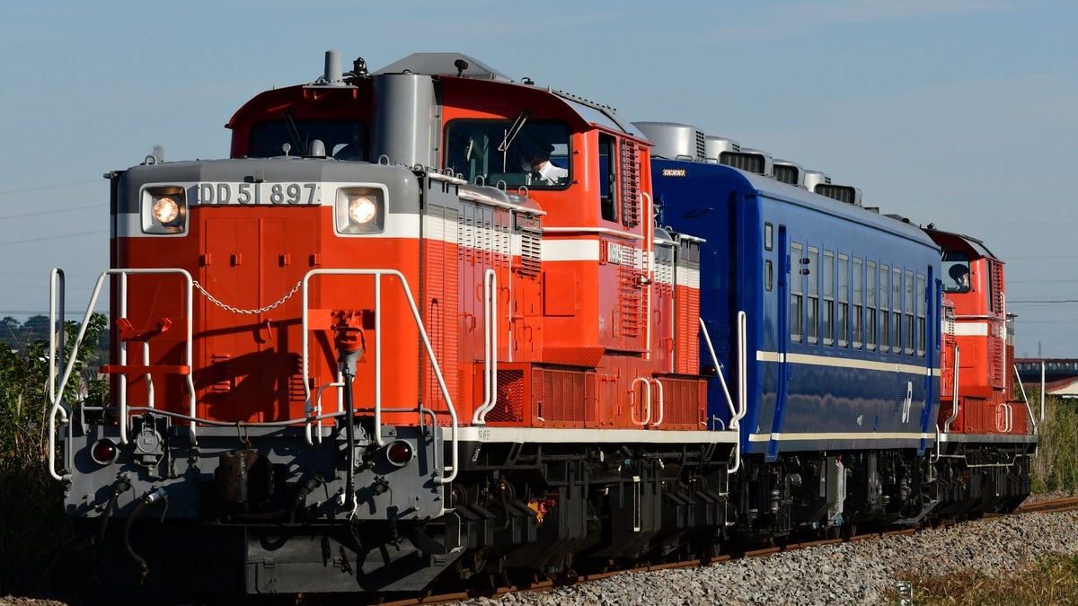 JR東】DD51 897+オヤ12 1+DD51 888の乗務員訓練 |2nd-train鉄道ニュース