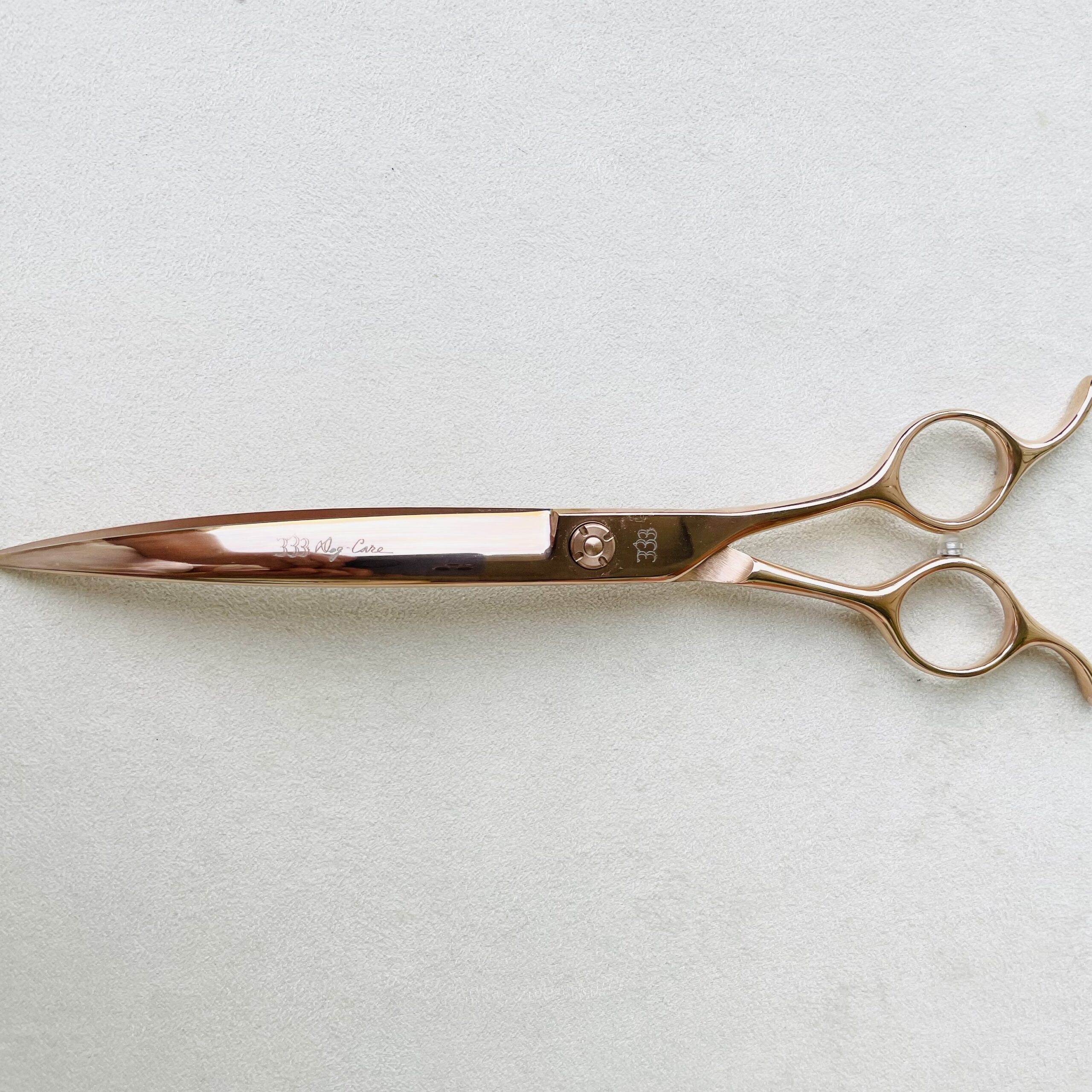使うたびにときめく ピンクゴールドのカーブシザー 7.5インチ | 333