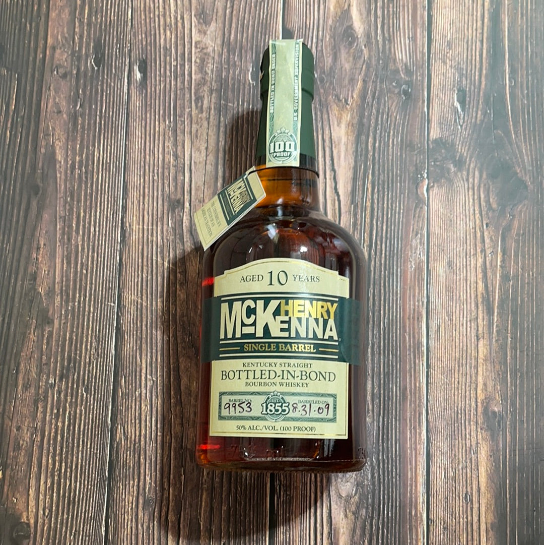 Henry McKenna Aged 10 Year Single Barrel Bottled In Bond Bourbon