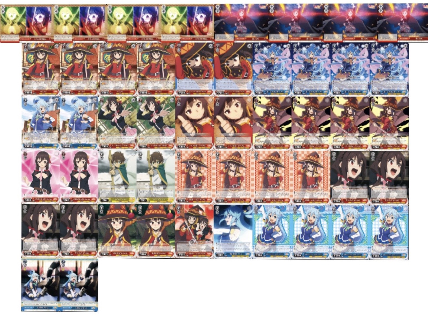 ヴァイス このすば デッキ めぐみん ゆんゆん アクア