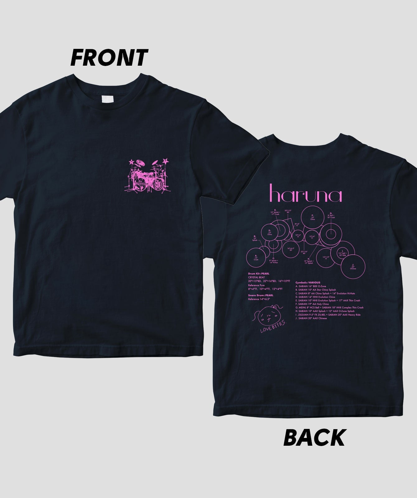 LOVEBITES haruna グッズ購入特典ショッピングバッグ Drummer's Set Up