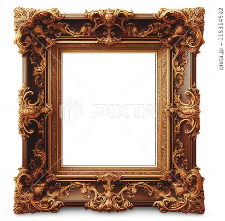 西洋絵画_額縁 フレームのイラスト素材 [115314592] - PIXTA
