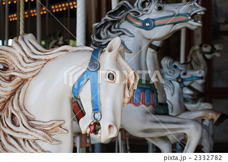メリーゴーランドで使われていた木馬