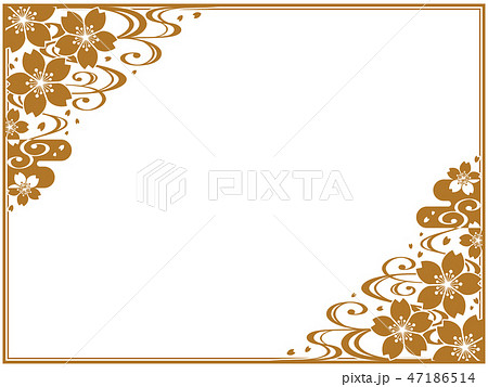 桜日本画 金色フレーム 桜日本画 金色フレーム 桜日本画 金色フレーム