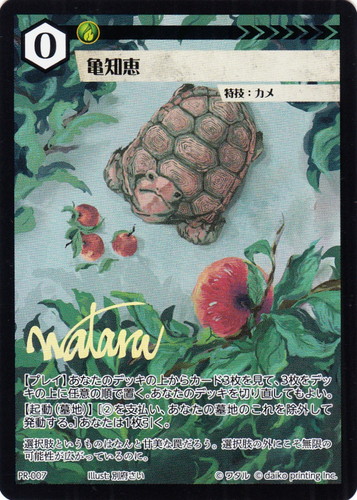 カード名「亀知恵」(1 枚)｜アニマルカードゲーム