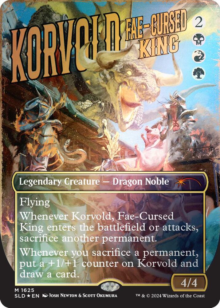 Korvold, Fae-Cursed King (Rainbow Foil) - Secret Lair Drop Series
