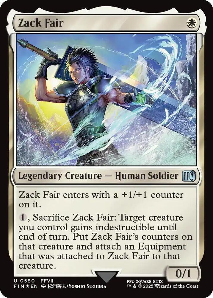 Zack Fair (Surge Foil) - FINAL FANTASY - Magic: The Gathering