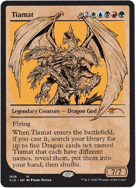 Tiamat (Showcase) - Secret Lair Drop Series - Magic: The Gathering