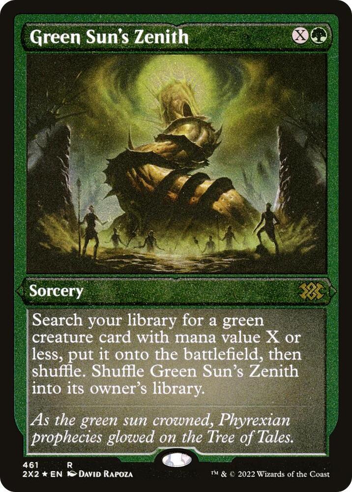 mtg 緑の太陽の頂点 foil Foil】《緑の太陽の頂点/Green Sun's Zenith