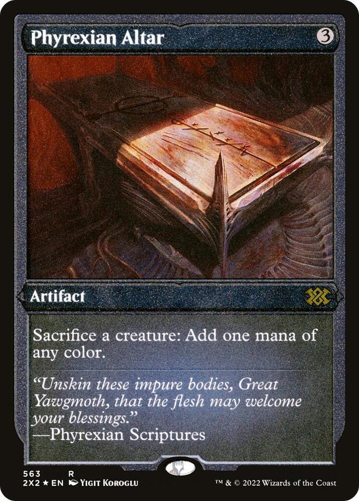 ファイレクシアの供犠台 Phyrexian Altar ハロー foil Phyrexian Altar