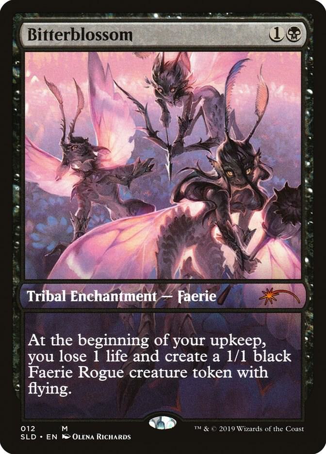 MTG 苦花/Bitterblossom 4枚 Secret Lair