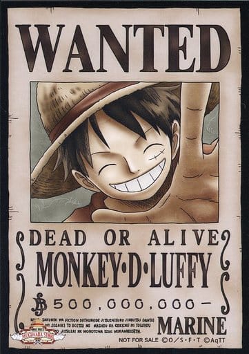 モンキー・D・ルフィ 手配書