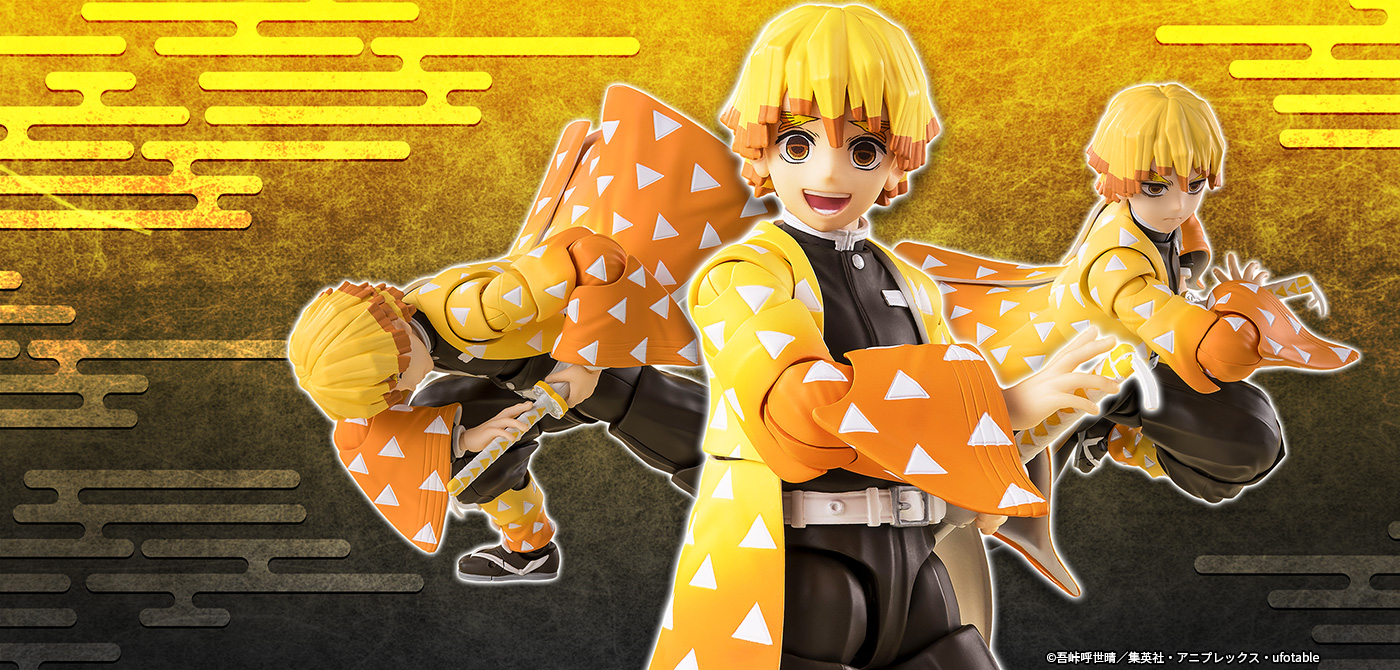 ナムコ限定 鬼滅の刃 我妻善逸 フィギュア 2種 各3点 計6点 アニメ「鬼