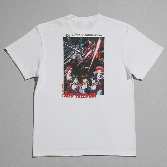 STRICT-G×TAMASHII NATIONS 『機動戦士ガンダムSEED FREEDOM』 Tシャツ