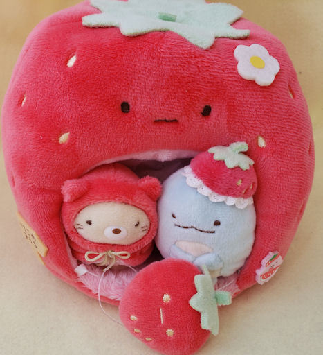 喫茶すみっコでいちごフェア てのりぬいぐるみ 200412 すみっコぐらし 喫茶