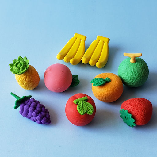 211219 産地直送 フルーツ消しゴムセット《ゆうパケットNG》 - たんたん