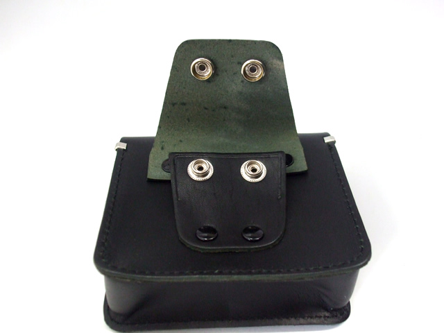 キーケース 黒 小 黒皮製 11x10cm - 警備用品・防犯用品 プロショップ