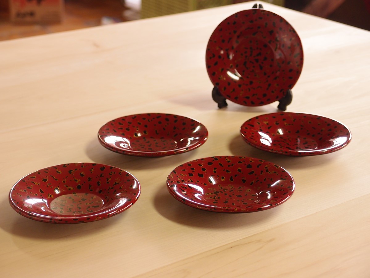 津軽塗 盆 茶筒 茶托 ヘラ コースター 津軽塗 盆 茶筒 茶托 ヘラ