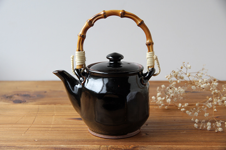 丸八窯】土瓶/小/面取/黒 | 【丹波のイロドリ】丹波焼(陶器)の公式通販