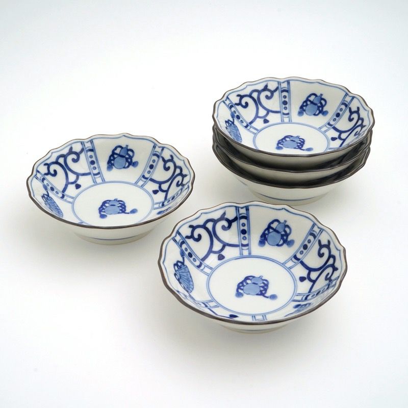 九谷 丸 絵鉢 九谷丸絵鉢