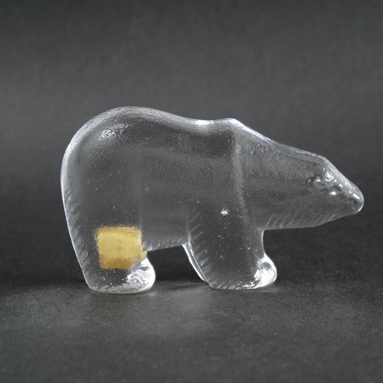 熊 ウランガラス ヨーロッパ プレスカラス アンティーク 置物