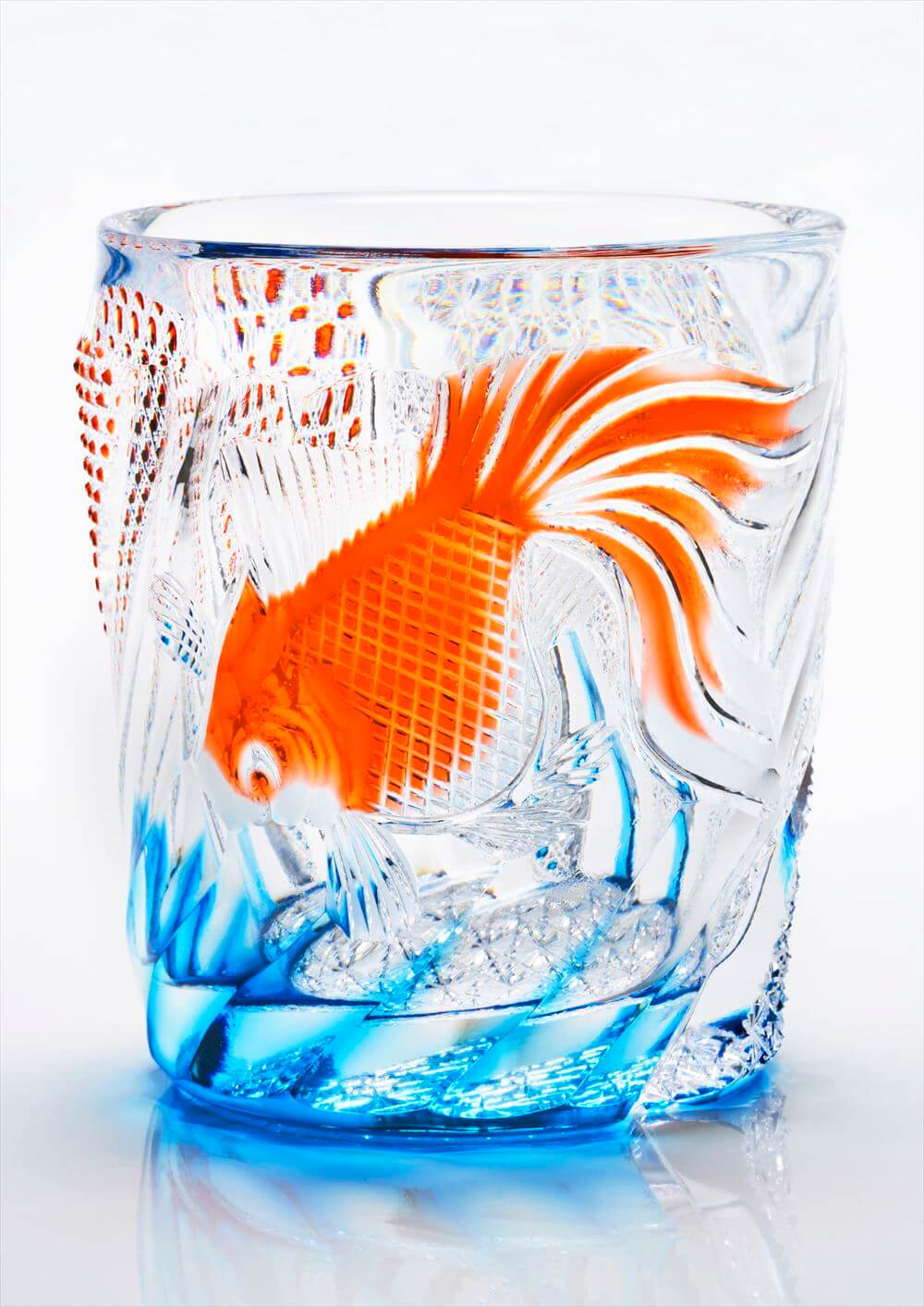 江戸切子 江戸硝子 オールド 四季 夏 但野硝子 切子グラス オールド