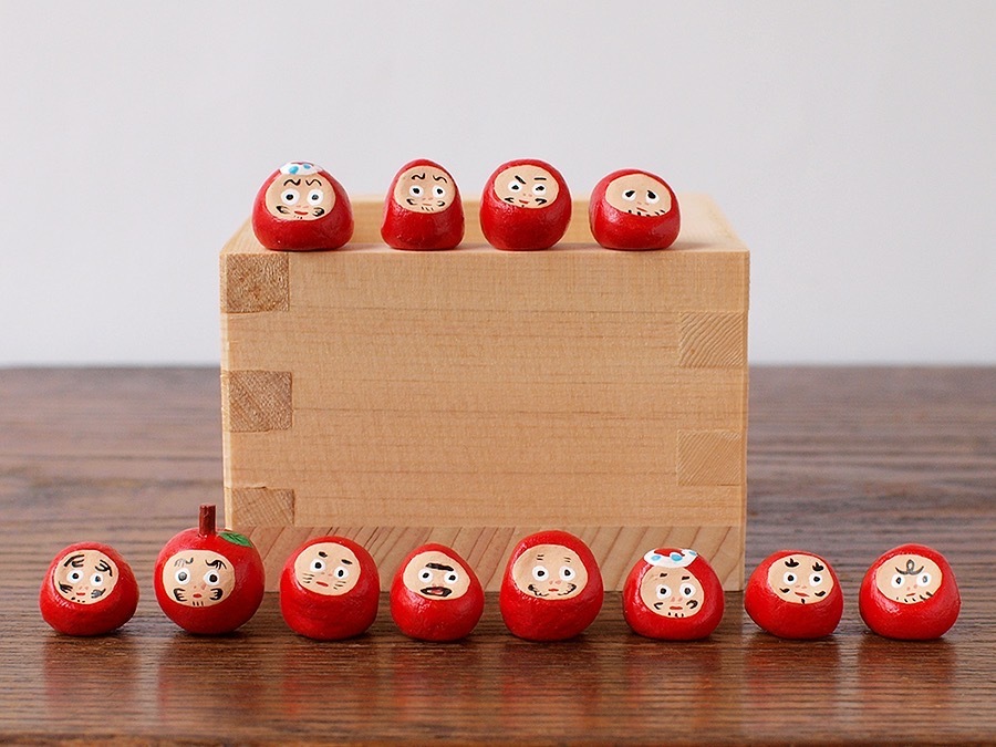 張子] ヤチコダルマ／達磨1ダース - 旅猫雑貨店オンライン ｜ 通販