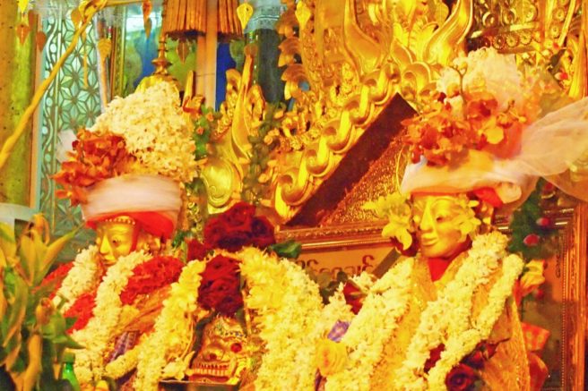 古玩・ビルマ期「女神像」土着信仰・ミャンマー・ダーミカラマ・ビルマ