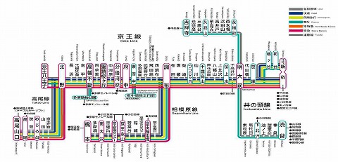 ①京王電鉄 停車駅のご案内 京王線の路線図/地図と停車駅一覧と写真