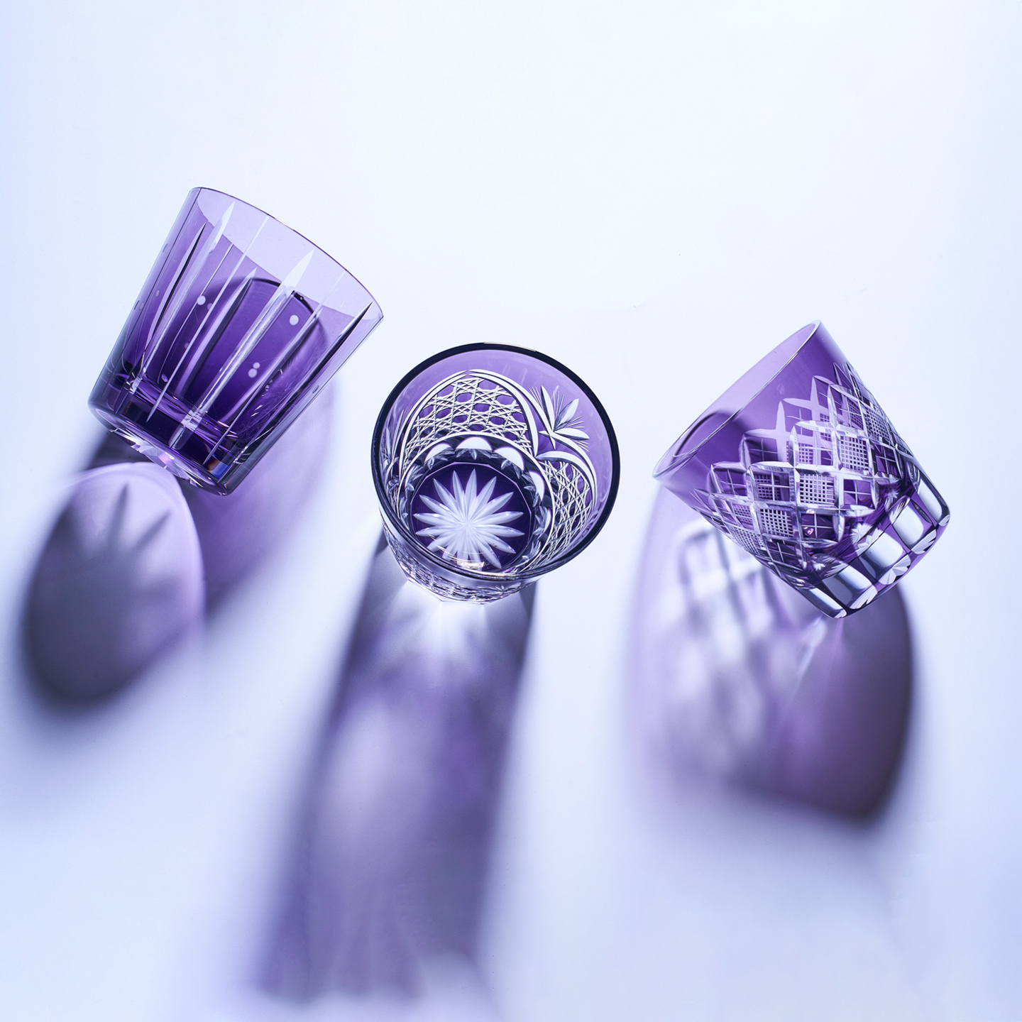 江戸切子 「江戸紫」 - 【公式】太武朗工房 TABLEAU