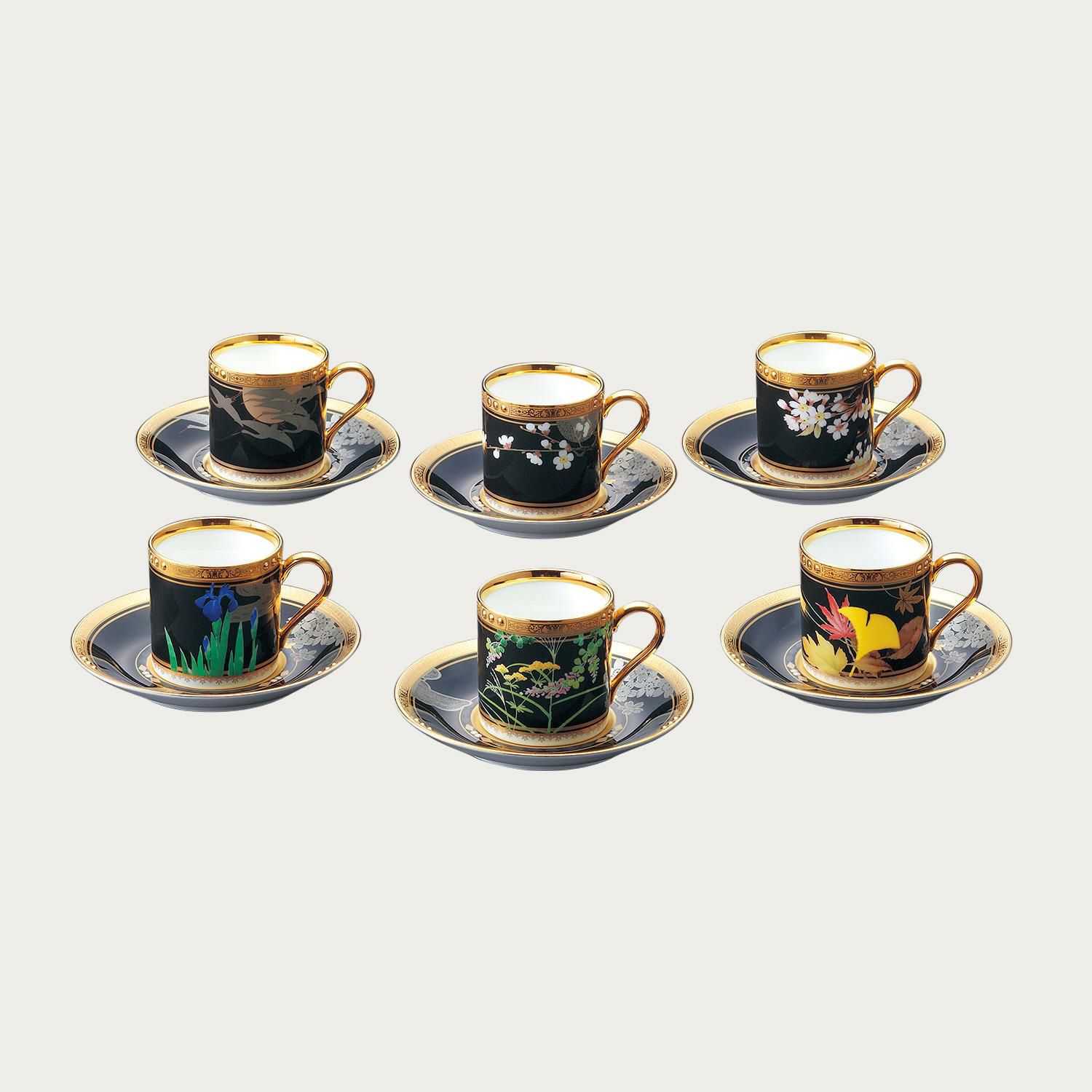 オールドノリタケ カップ&ソーサー6客 金彩 1954～1966年製 【公式通販】