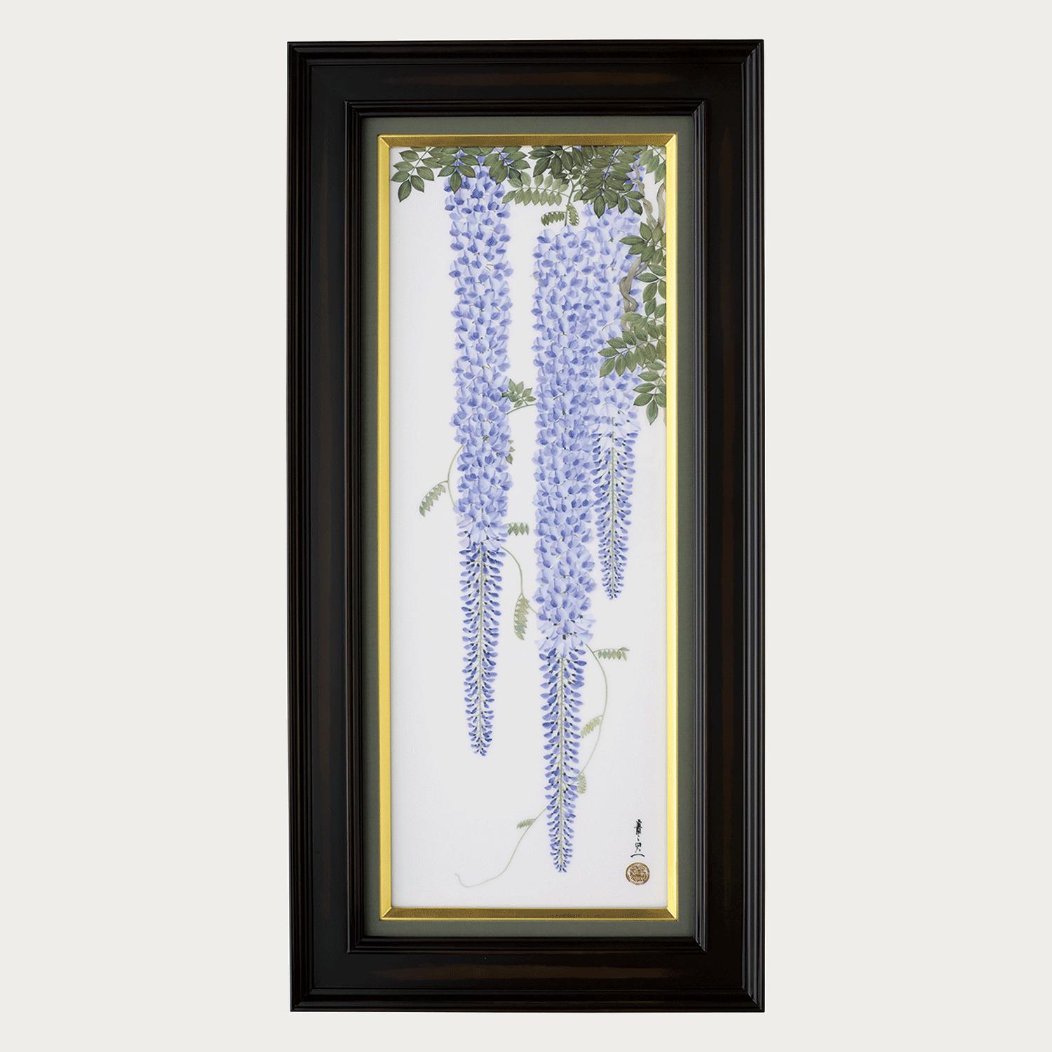 大倉陶園］100周年記念 鈴木其一 藤花図 陶額 | ノリタケ食器公式