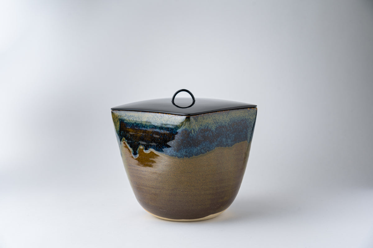 高取焼 宗家 十一代 セール中 高取静山 作 高取壺 共箱 茶道具 新品 未