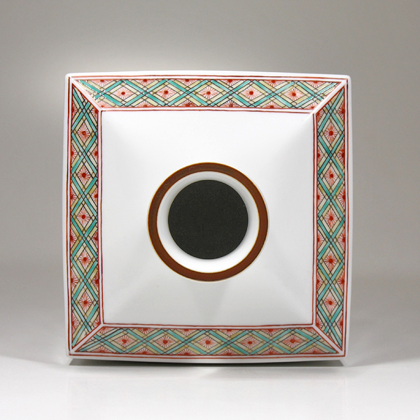 B442s「錦 粟鶉文茶壷」十三代酒井田柿右衛門作