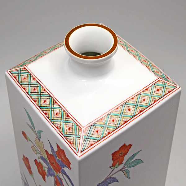 ♥値下げ！未使用 人間国宝 十四代 酒井田柿右衛門 一輪挿し 共箱付