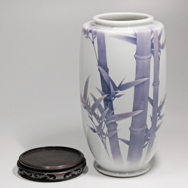 初代真葛香山 宮川香山 初代真葛香山 宮川香山 白磁青華梅花図水