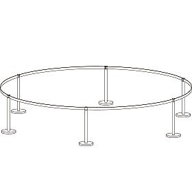 結界[ラウンドバータイプ] | ピクチャーレール、絵画展示は世界標準の