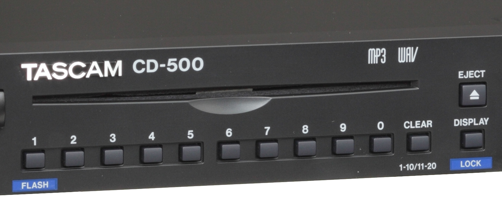 CD-500 | Single-rackspace CD Player | TASCAM - United States