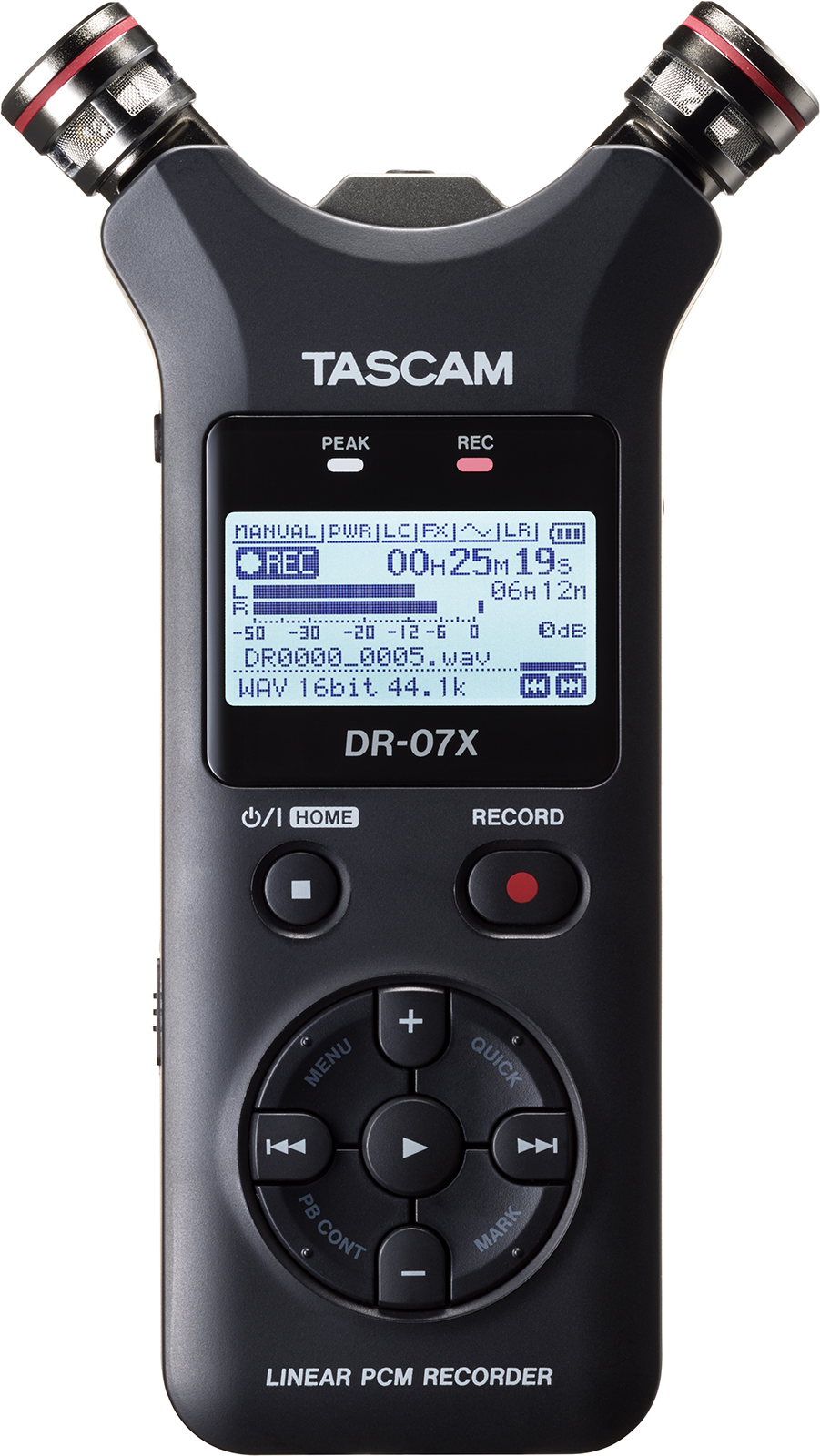 DR-07X | 2-Channel Portable Handheld Recorder With USB Interface