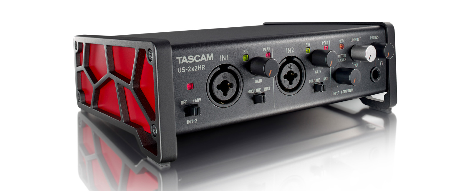 US-2x2HR | 2MIC, 2IN/2OUT 192kHz対応多目的USBオーディオ