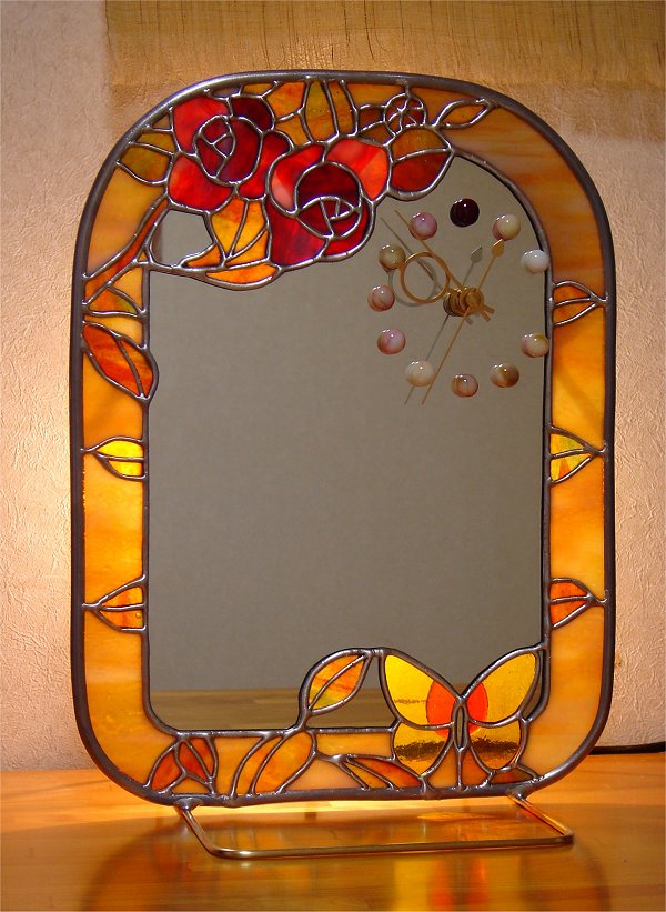 ネットで無料ステンドグラス教室《パターン・ライブラリー》J06.バラの