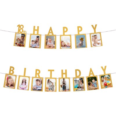 Unique Bargains 18th Birthday Decorations Photo Banner From 1 to
