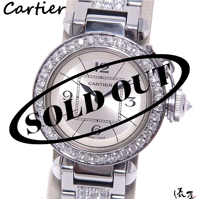 国際保証書】 カルティエ ミスパシャ ダイヤモデル 【ダイヤブレス