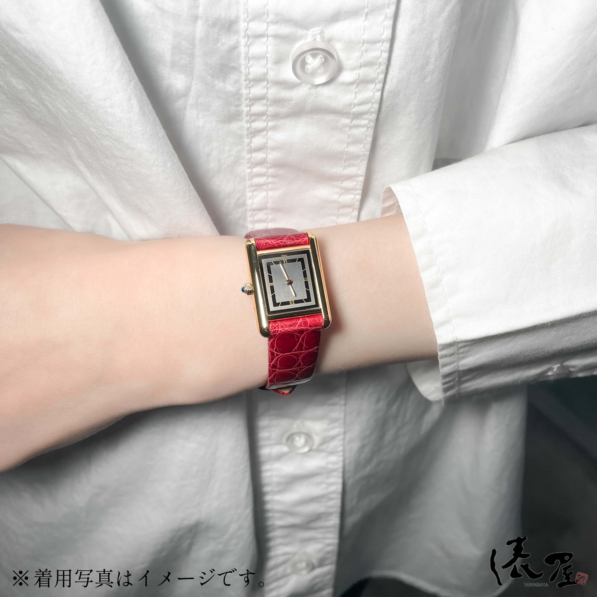 オーバーホール済】カルティエ マストタンク SM グレー文字盤 【ベルト