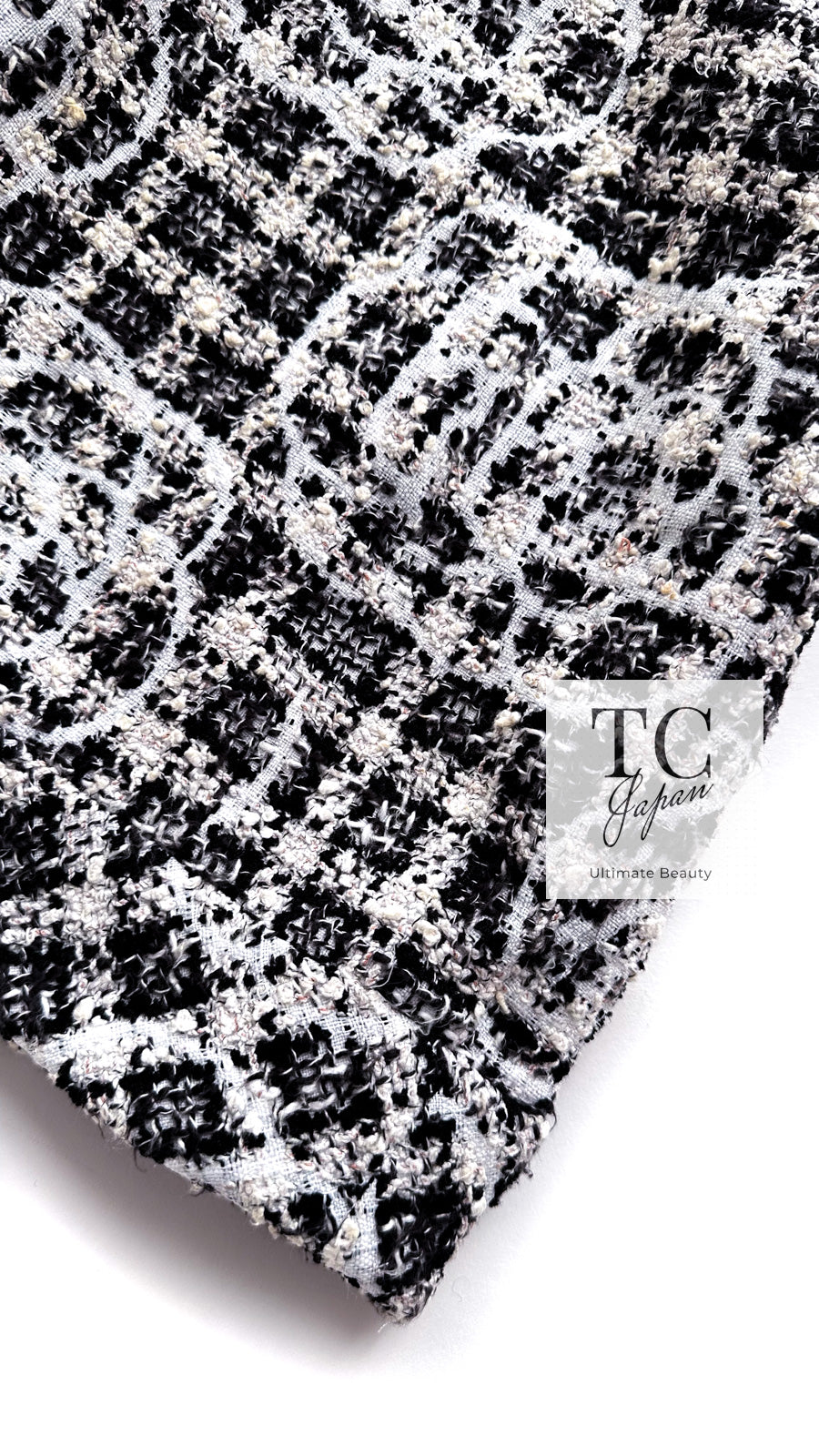 シャネル ワンピース CHANEL ホワイト ブラック グレー カメリア